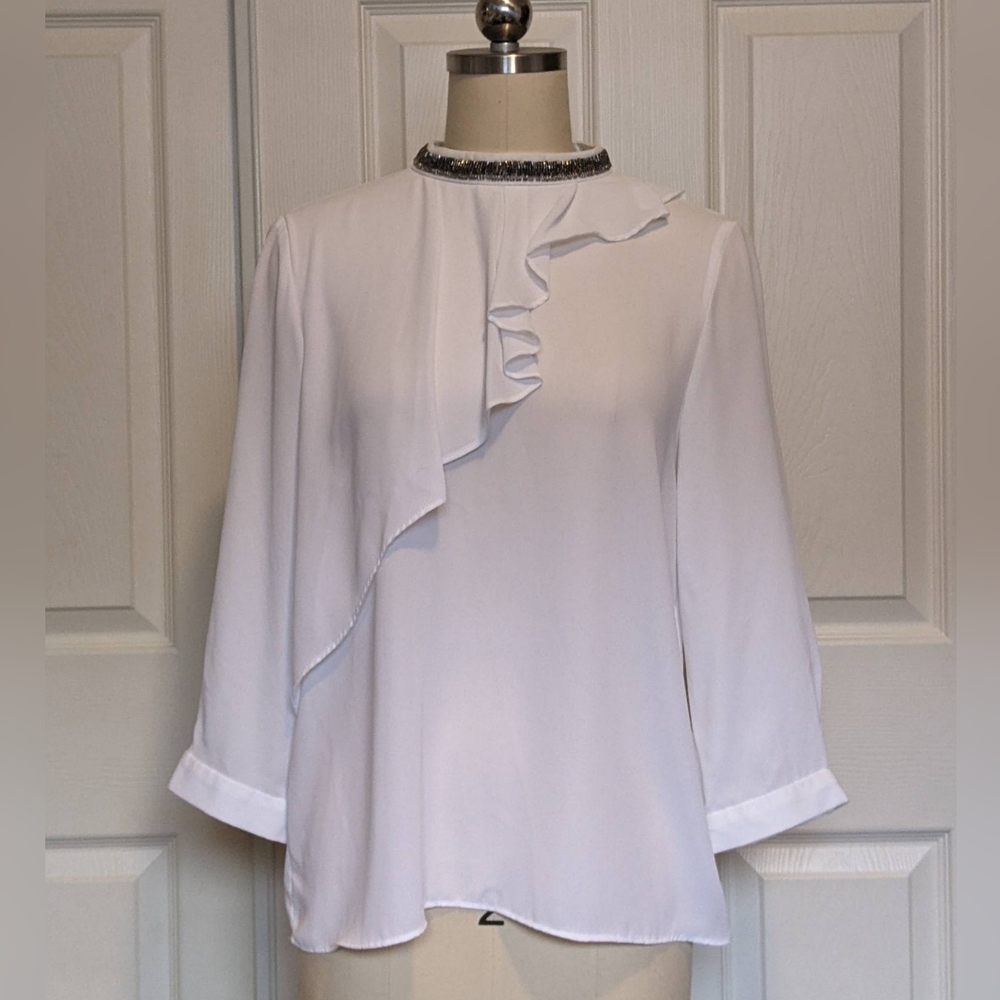 Flowy beaded blouse